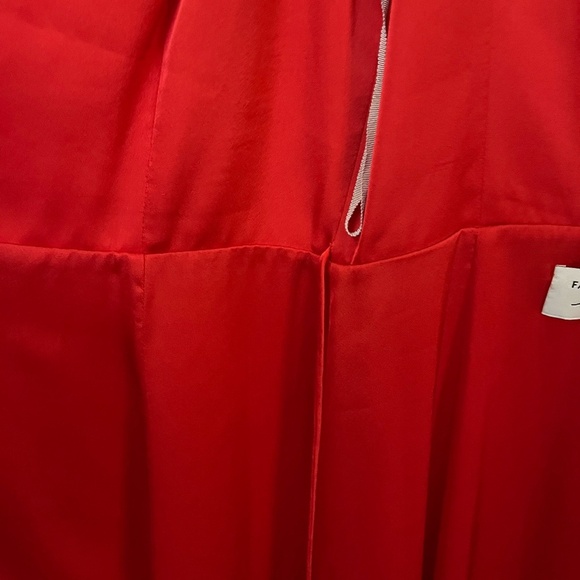 FAME & PARTNERS x FREE PEOPLE | Red Bond Maxi Wrap Dress w Thigh Slit | Size 4 - Picture 5 of 12